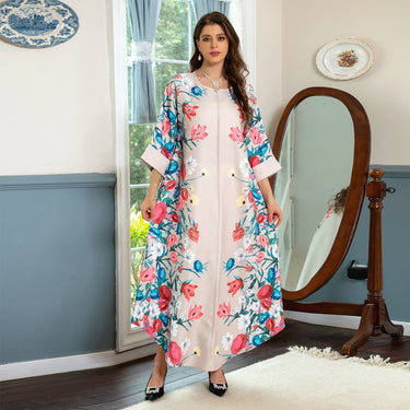Robe de soirée fleurie